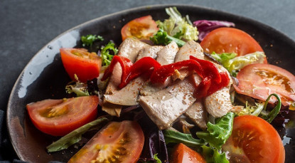 Ensalada de setas y atún Alakrana